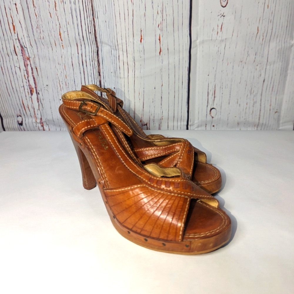 Vintage Quali Craft Brown Heels Size 6